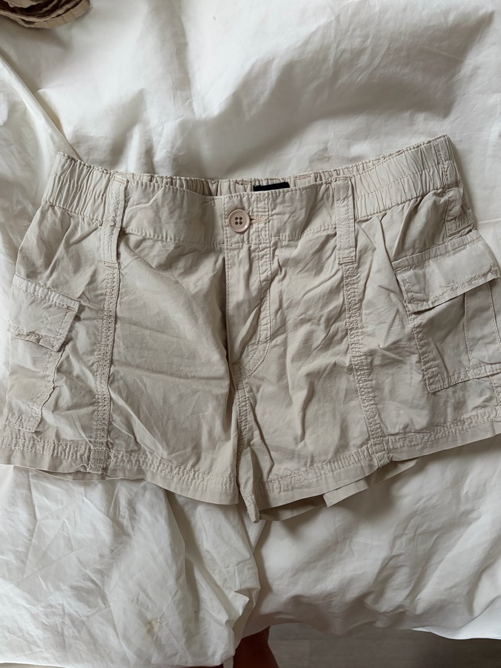 BDG Urban Outfitters Women's Beige Cargo Micro Shorts